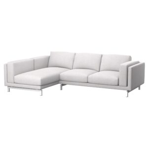 NOCKEBY Bezug 2er-Sofa mit Recamiere, links