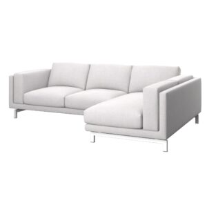 NOCKEBY Bezug 2er-Sofa mit Recamiere, rechts